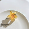 Women's Plumeria Flower Claw Clip Hair Accessory Simple Style Electroplating Technology
