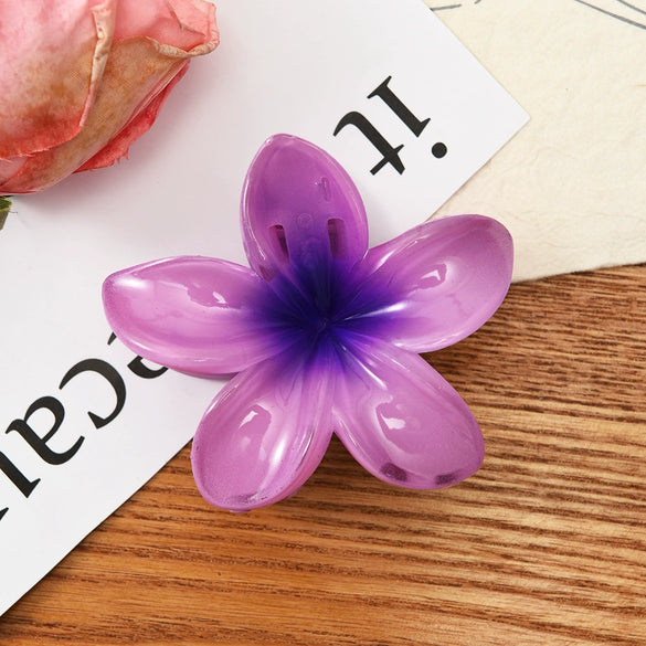 Women's Plumeria Hairpin Simple Style Electroplating Process