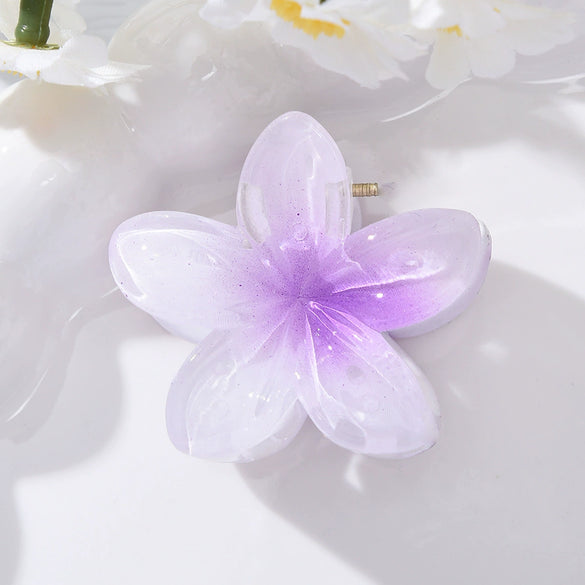 Women's Plumeria Hairpin Simple Style Electroplating Process