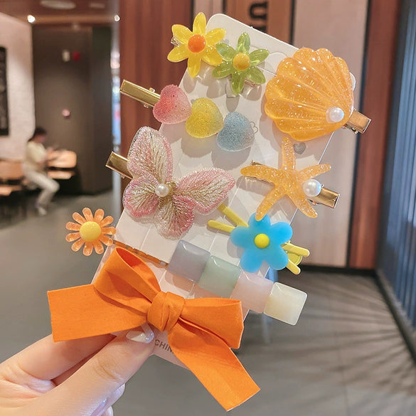 Women's Plush Cloth Handmade Fashion Ol Style Side Clip Hairpin