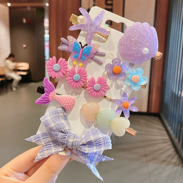 Women's Plush Cloth Handmade Fashion Ol Style Side Clip Hairpin