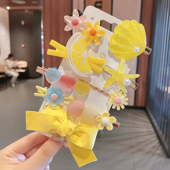 Women's Plush Cloth Handmade Fashion Ol Style Side Clip Hairpin