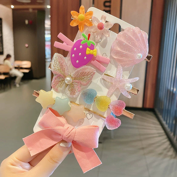Women's Plush Cloth Handmade Fashion Ol Style Side Clip Hairpin
