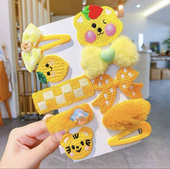 Women's Plush Cloth Handmade Fashion Ol Style Side Clip Hairpin