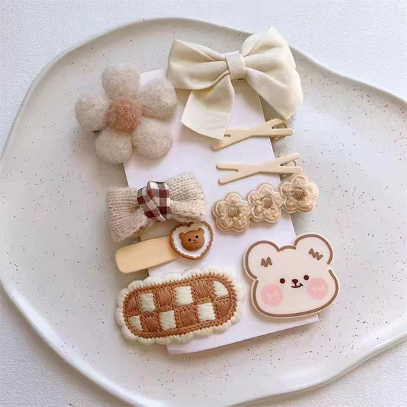 Women's Plush Fabric Handmade Side Bangs Hairpin
