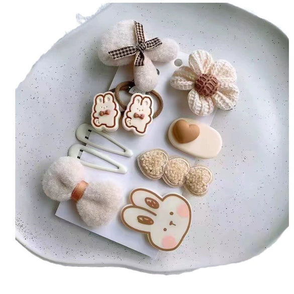 Women's Plush Fabric Handmade Side Bangs Hairpin