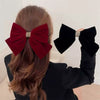 Women's Plush Flannel Medieval Style Purely Handmade Bow Hairpin Spring Clip Hair Accessory