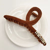 Women's Plush Handmade Hair Claw Clip With Letter Embroidery