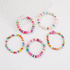 Women's Polymer Clay Handmade Letter Bracelet Fashion Highend Ethnic Style Jewelry