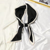 Women's Printed Polyester Silk Feel Streamer Scarf Thin Long Strip Hair Tie Elegant Versatile Hairband Suit Scarf