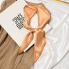 Women's Printed Polyester Silk Feel Streamer Scarf Thin Long Strip Hair Tie Elegant Versatile Hairband Suit Scarf