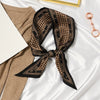 Women's Printed Polyester Silk Feel Streamer Scarf Thin Long Strip Hair Tie Elegant Versatile Hairband Suit Scarf