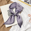 Women's Printed Polyester Silk Feel Streamer Scarf Thin Long Strip Hair Tie Elegant Versatile Hairband Suit Scarf