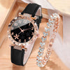 Women's Pu Leather Quartz Watch Strap With Zinc Alloy Case And Round Dial