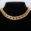 Women's Punk Alloy Gold Plated Rough Chain Necklace
