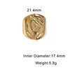 Women's Punk Open Wide Band Ring In Stainless Steel With Hammered Texture And Gold Electroplated Finish
