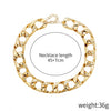 Women's Punk Style Acrylic Plastic Resin Necklace With Ushape Geometric Pattern And Electroplating Treatment