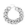 Women's Punk Style Acrylic Plastic Resin Necklace With Ushape Geometric Pattern And Electroplating Treatment