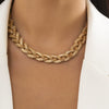 Women's Punk Style Iron Snake Bone Chain Geometric Clavicle Necklace