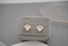 Women's Punk Trendy Slimming Street Fashion Geometric Pearl Cat Claw Earrings With Gold Electroplating
