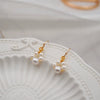 Women's Punk Trendy Slimming Street Fashion Geometric Pearl Cat Claw Earrings With Gold Electroplating
