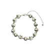 Women's Pure Silver Cat Eye Transfer Bead Bracelet Light Luxury Geometric Design Electroplated Fashion Jewelry