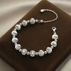 Women's Pure Silver Cat Eye Transfer Bead Bracelet Light Luxury Geometric Design Electroplated Fashion Jewelry