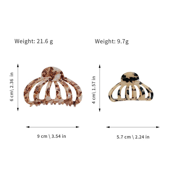Women's Pvc Handmade Simple Pumpkin Claw Spider Hair Grab Clip