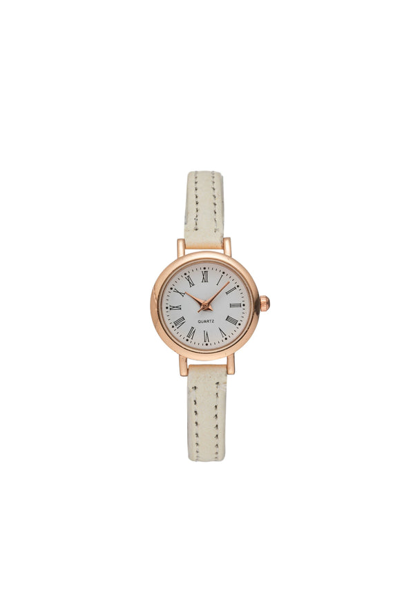 Women's Quartz Watch Alloy Case Imitation Leather Strap Round Dial Leisure Style