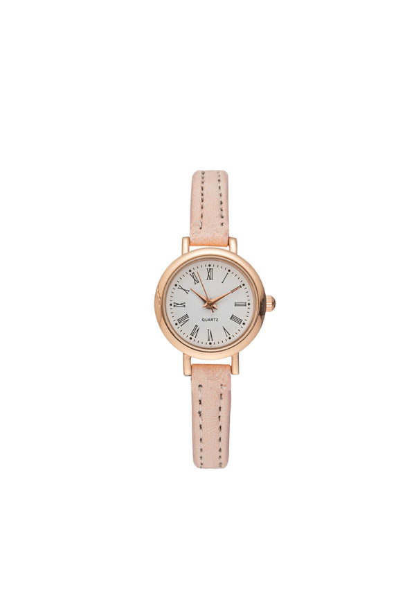 Women's Quartz Watch Alloy Case Imitation Leather Strap Round Dial Leisure Style