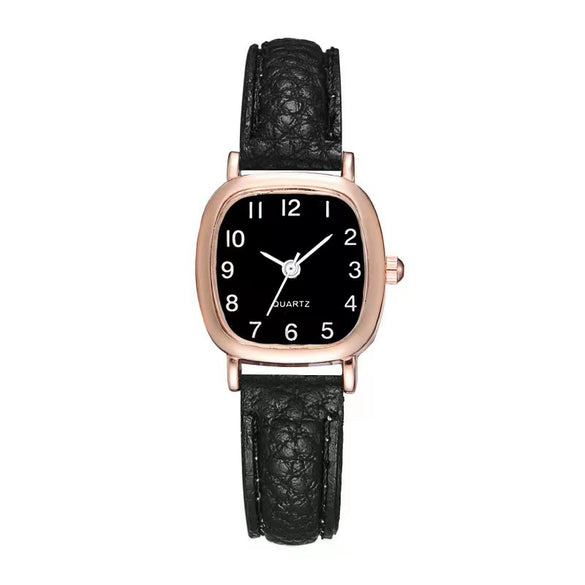 Women's Quartz Watch Alloy Case Imitation Leather Strap Square Dial Fashion Style