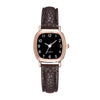 Women's Quartz Watch Alloy Case Imitation Leather Strap Square Dial Fashion Style