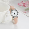 Women's Quartz Watch Alloy Case Imitation Leather Strap Stainless Steel Buckle Round Dial Leisure Style