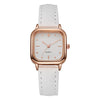 Women's Quartz Watch Alloy Case Pu Strap Squareshaped Reengraved Casual Style