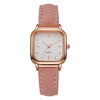 Women's Quartz Watch Alloy Case Pu Strap Squareshaped Reengraved Casual Style