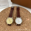 Women's Quartz Watch Alloy Case Simple Elegant Style Coffee Band