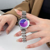 Women's Quartz Watch Alloy Case Stainless Steel Band Round Dial Fashionable Design