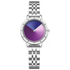 Women's Quartz Watch Alloy Case Stainless Steel Band Round Dial Fashionable Design