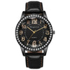 Women's Quartz Watch Alloy Case Stainless Steel Buckle Pu Strap Round Dial Sapphire Crystal Glass Mirror