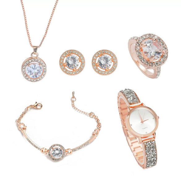 Women's Quartz Watch Alloy Case Stainless Steel Strap Round Dial Leisure Style