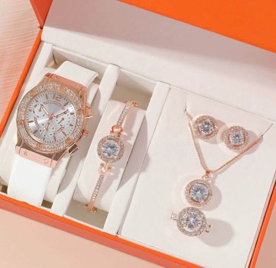 Women's Quartz Watch Alloy Case Stainless Steel Strap Round Dial Leisure Style