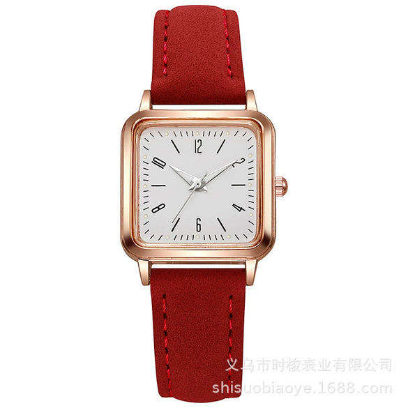 Women's Quartz Watch Alloy Imitation Leather Rectangle Leisure Style