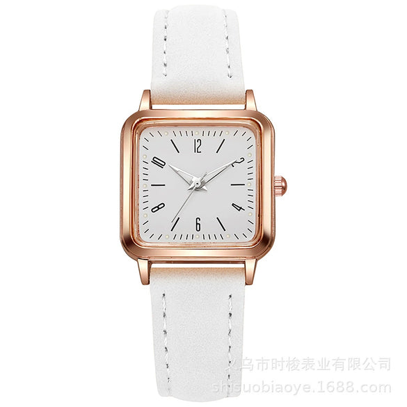 Women's Quartz Watch Alloy Imitation Leather Rectangle Leisure Style