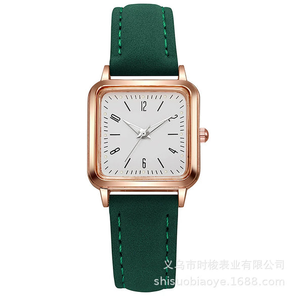 Women's Quartz Watch Alloy Imitation Leather Rectangle Leisure Style