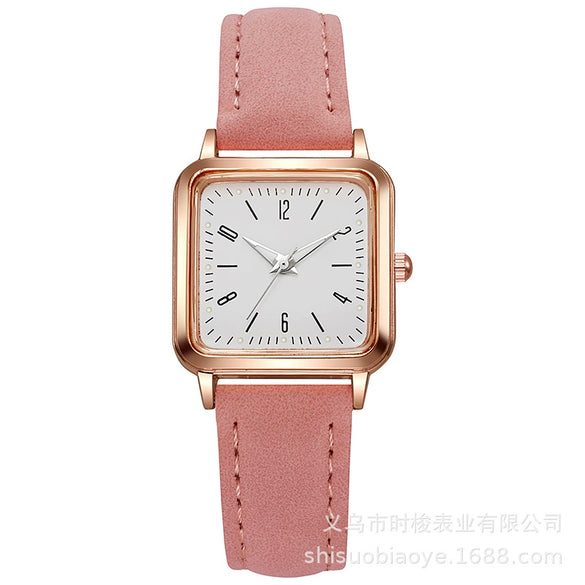 Women's Quartz Watch Alloy Imitation Leather Rectangle Leisure Style