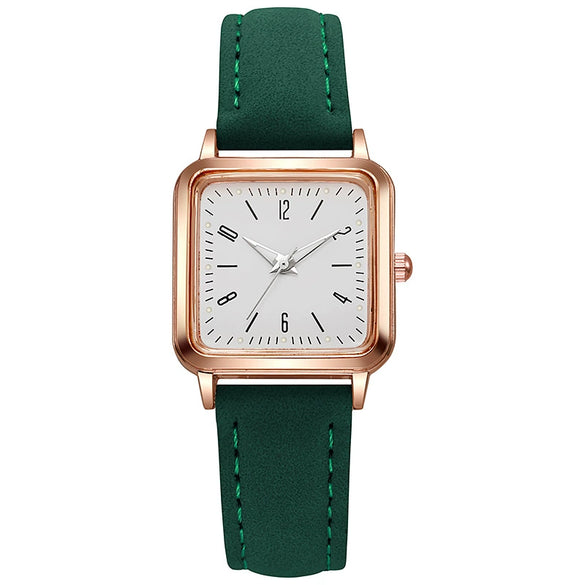 Women's Quartz Watch Alloy Imitation Leather Rectangle Leisure Style