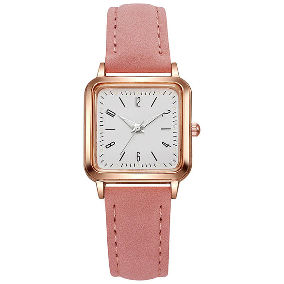 Women's Quartz Watch Alloy Imitation Leather Rectangle Leisure Style