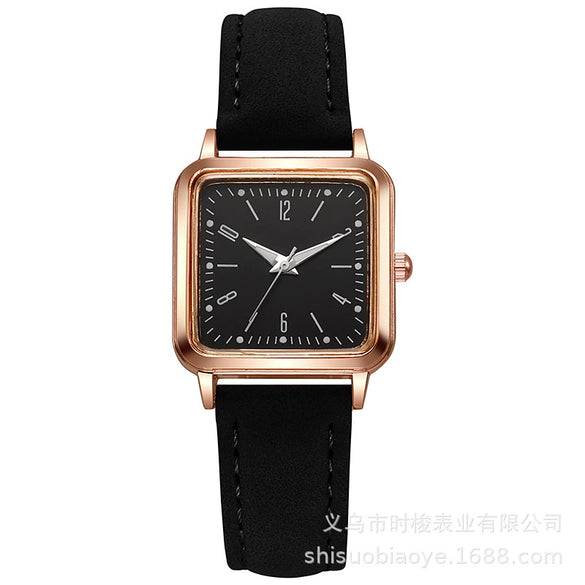 Women's Quartz Watch Alloy Imitation Leather Rectangle Leisure Style