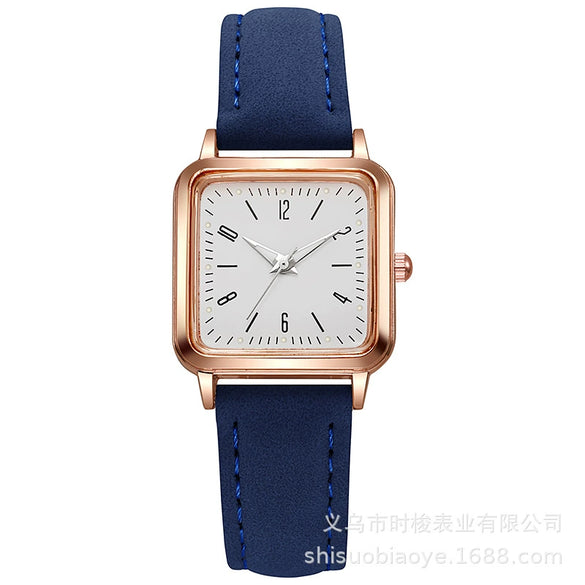 Women's Quartz Watch Alloy Imitation Leather Rectangle Leisure Style