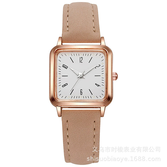 Women's Quartz Watch Alloy Imitation Leather Rectangle Leisure Style
